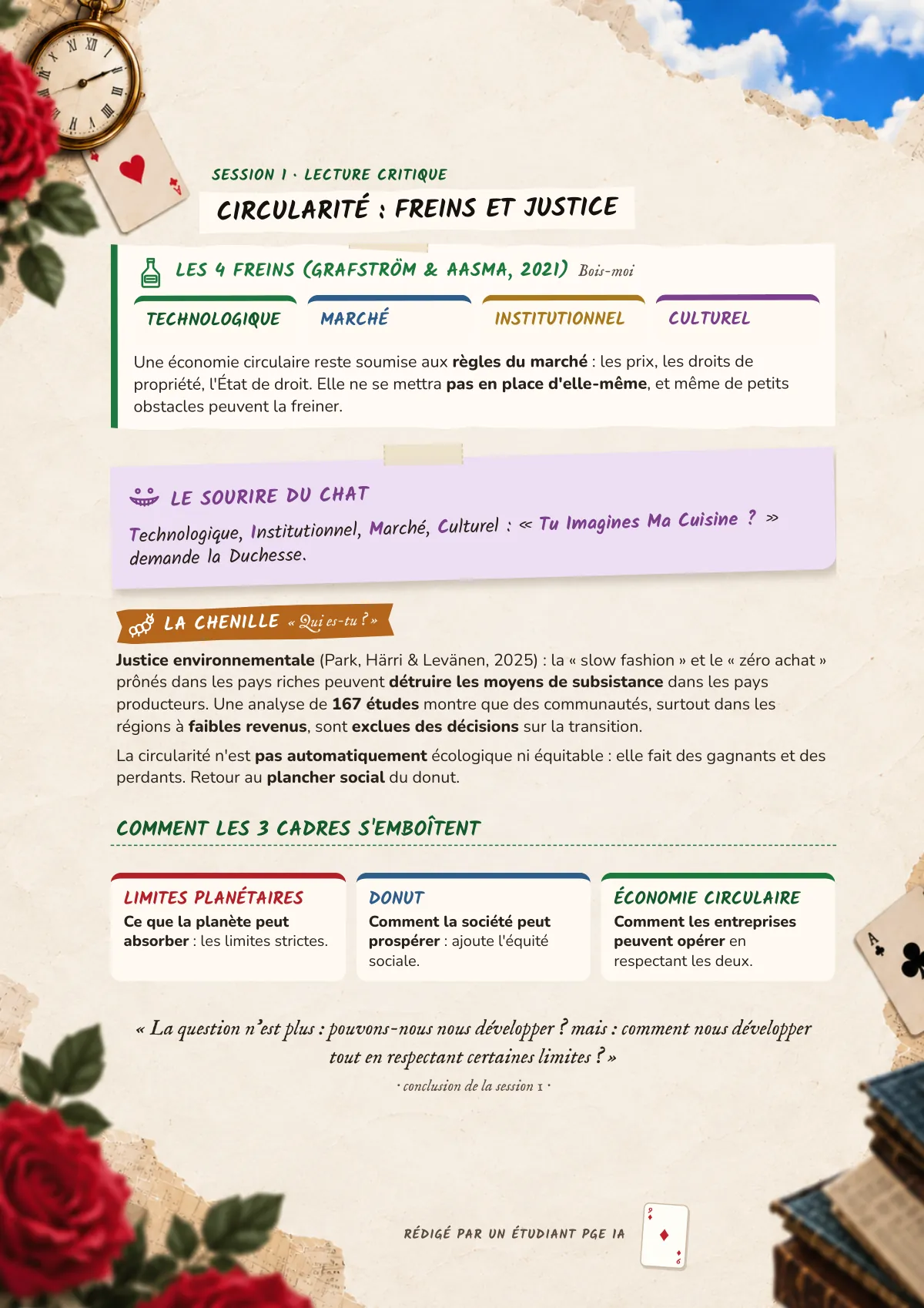 Page 9 : Circularité : freins et justice