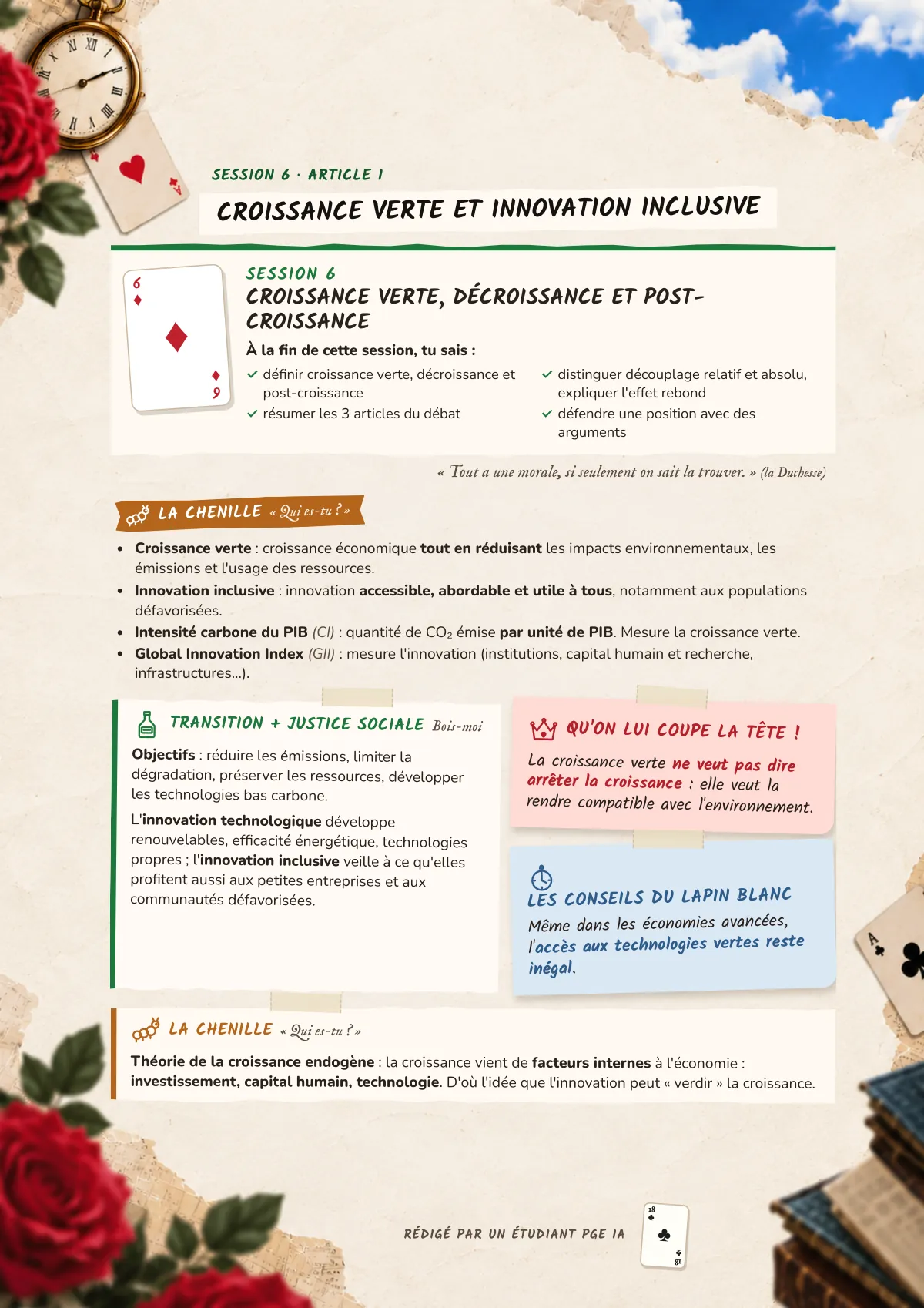 Page 18 : Croissance verte et innovation inclusive