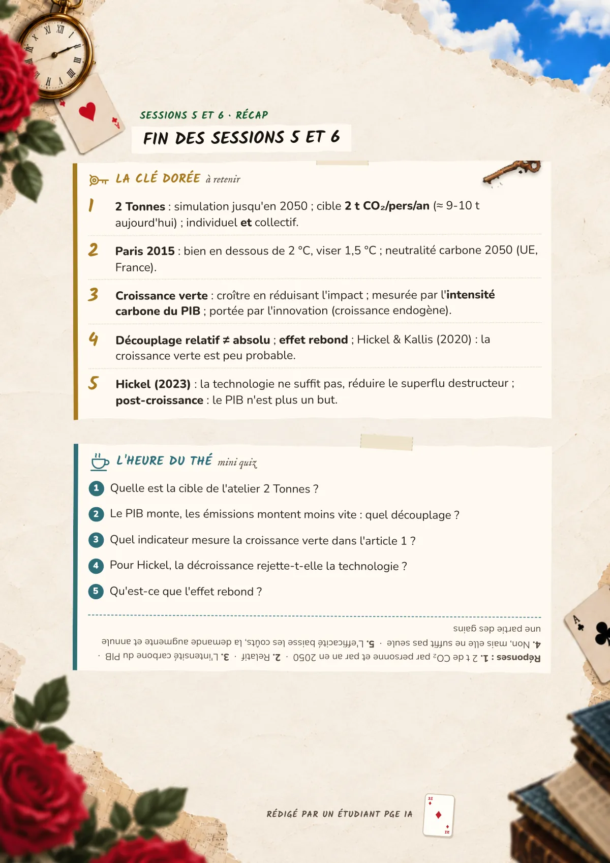 Page 21 : Fin des sessions 5 et 6