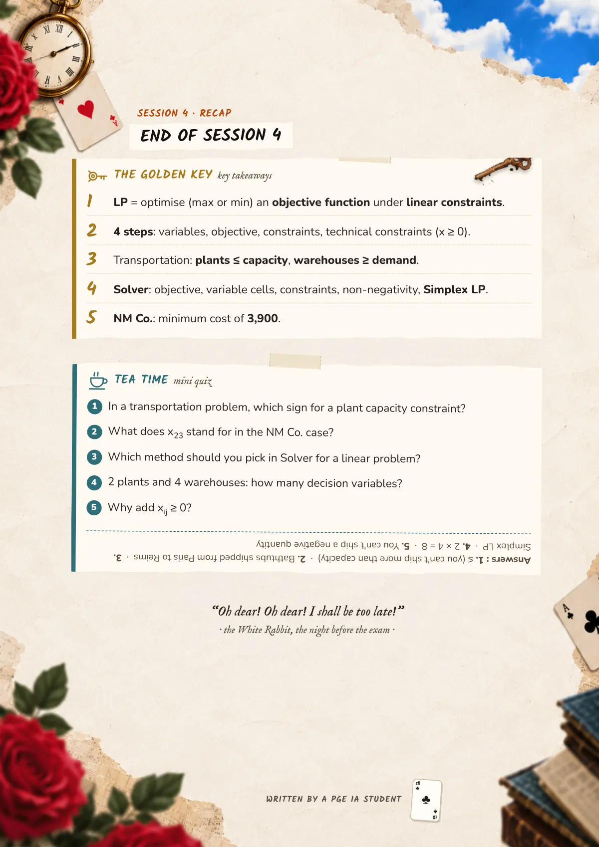 Page 18: End of Session 4