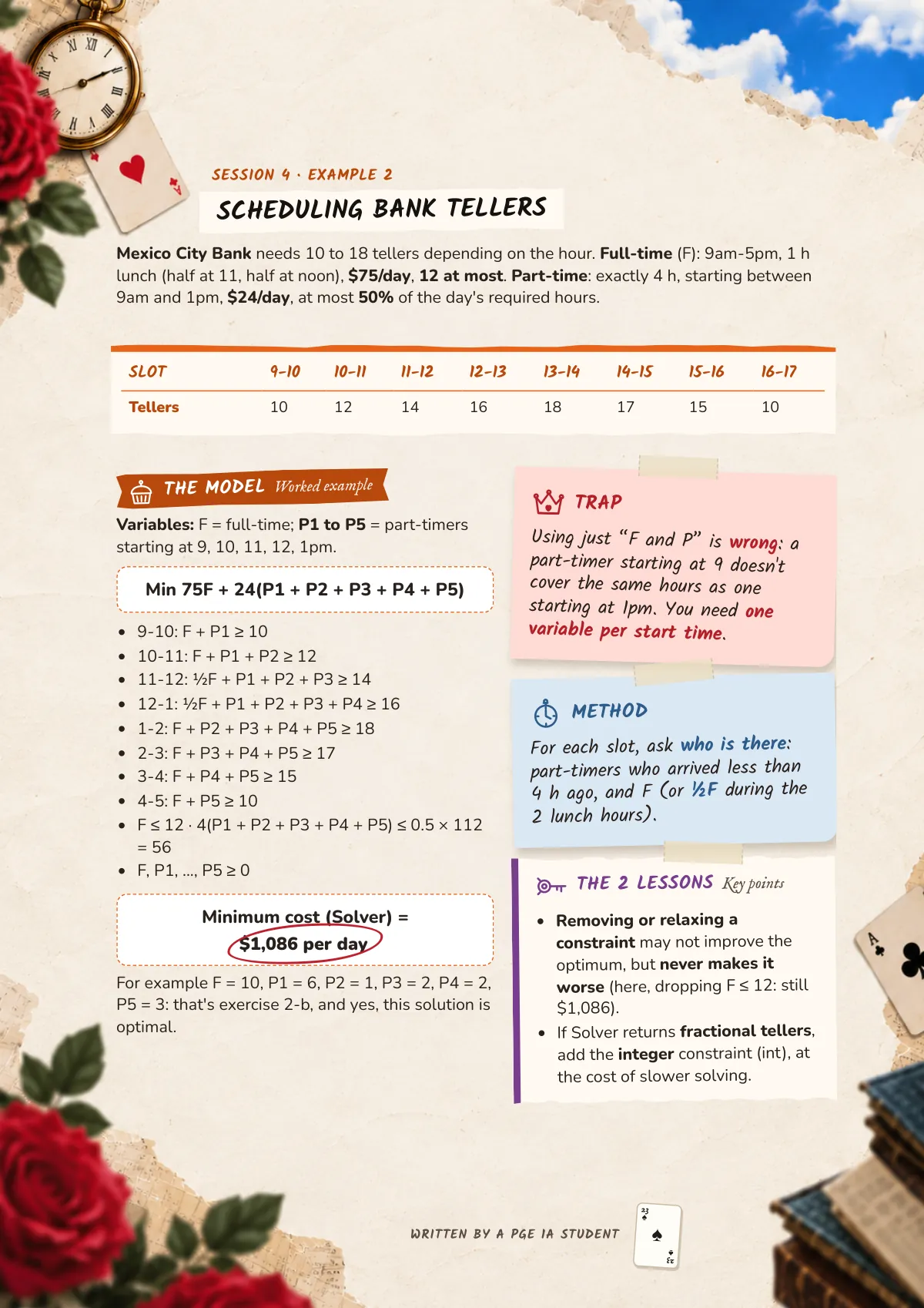 Page 23: Scheduling bank tellers