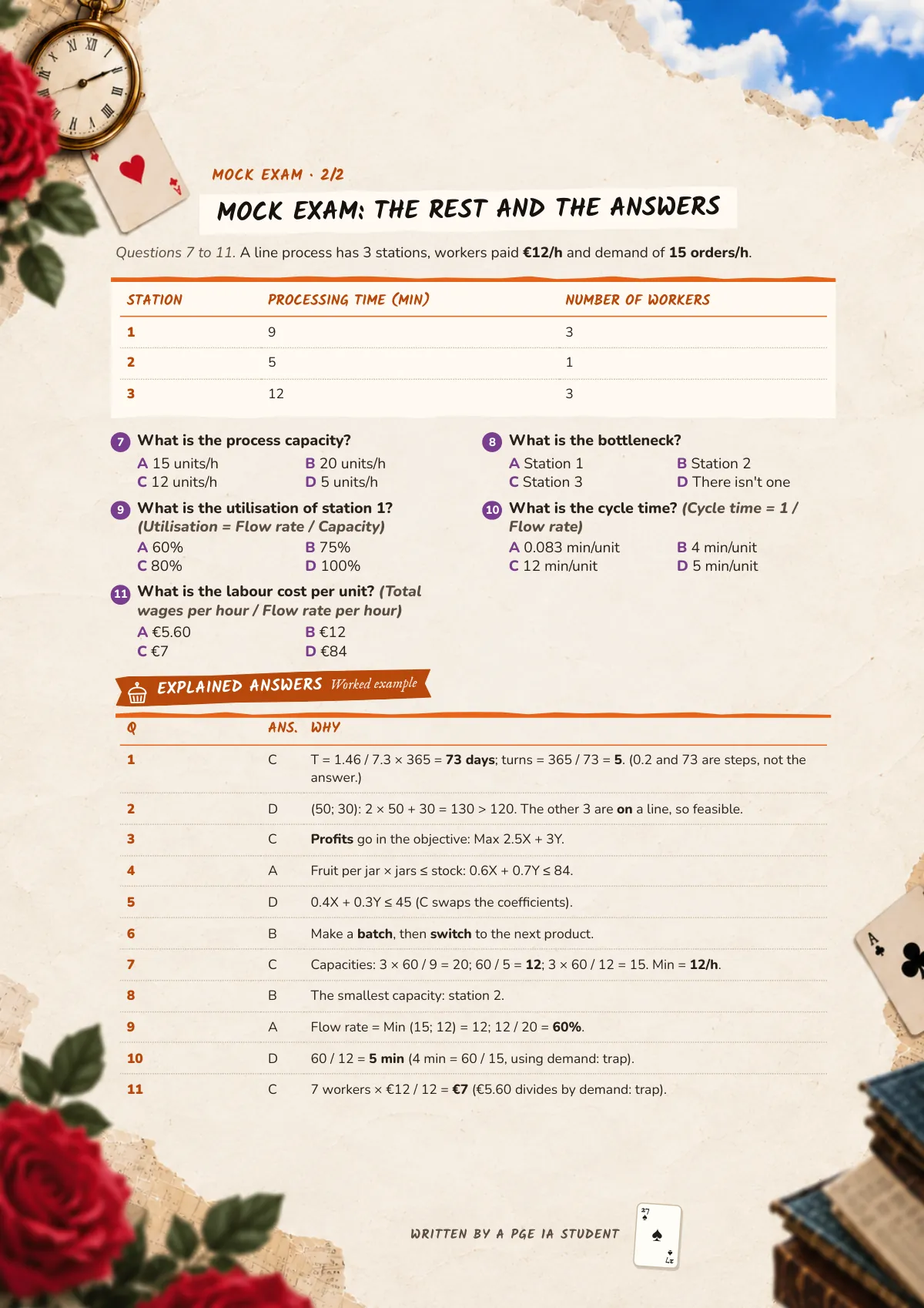 Page 27: Mock exam: the rest and the answers