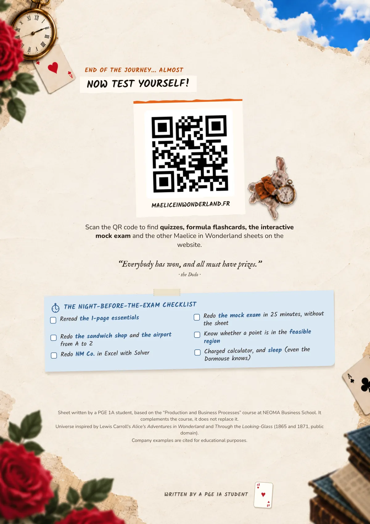 Page 28: Now test yourself!