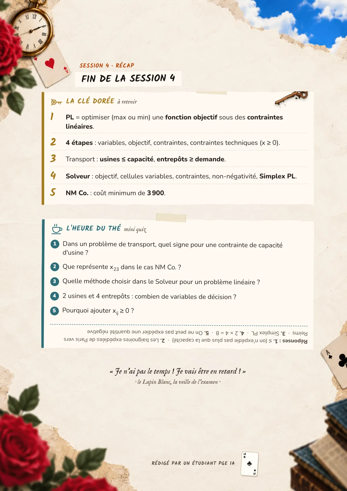 Page 18 : Fin de la session 4