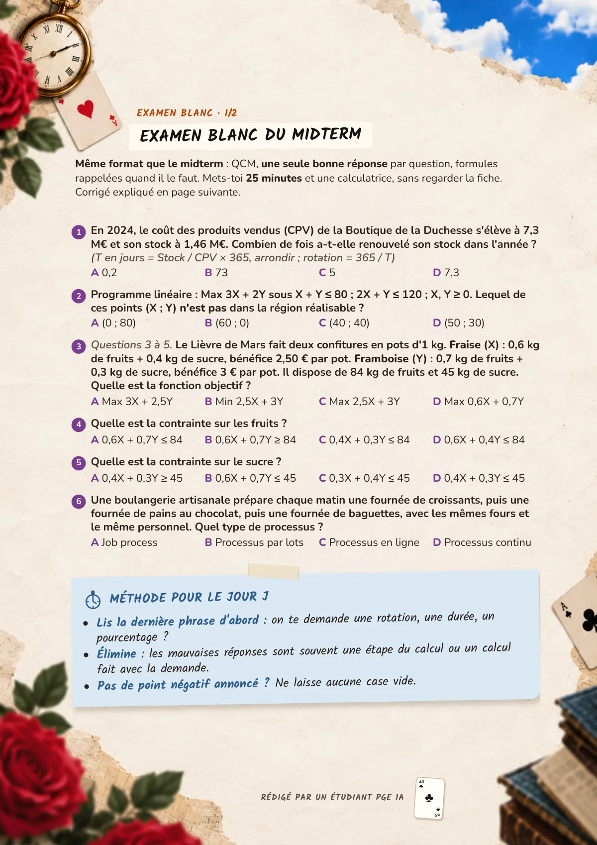 Page 26 : Examen blanc du midterm